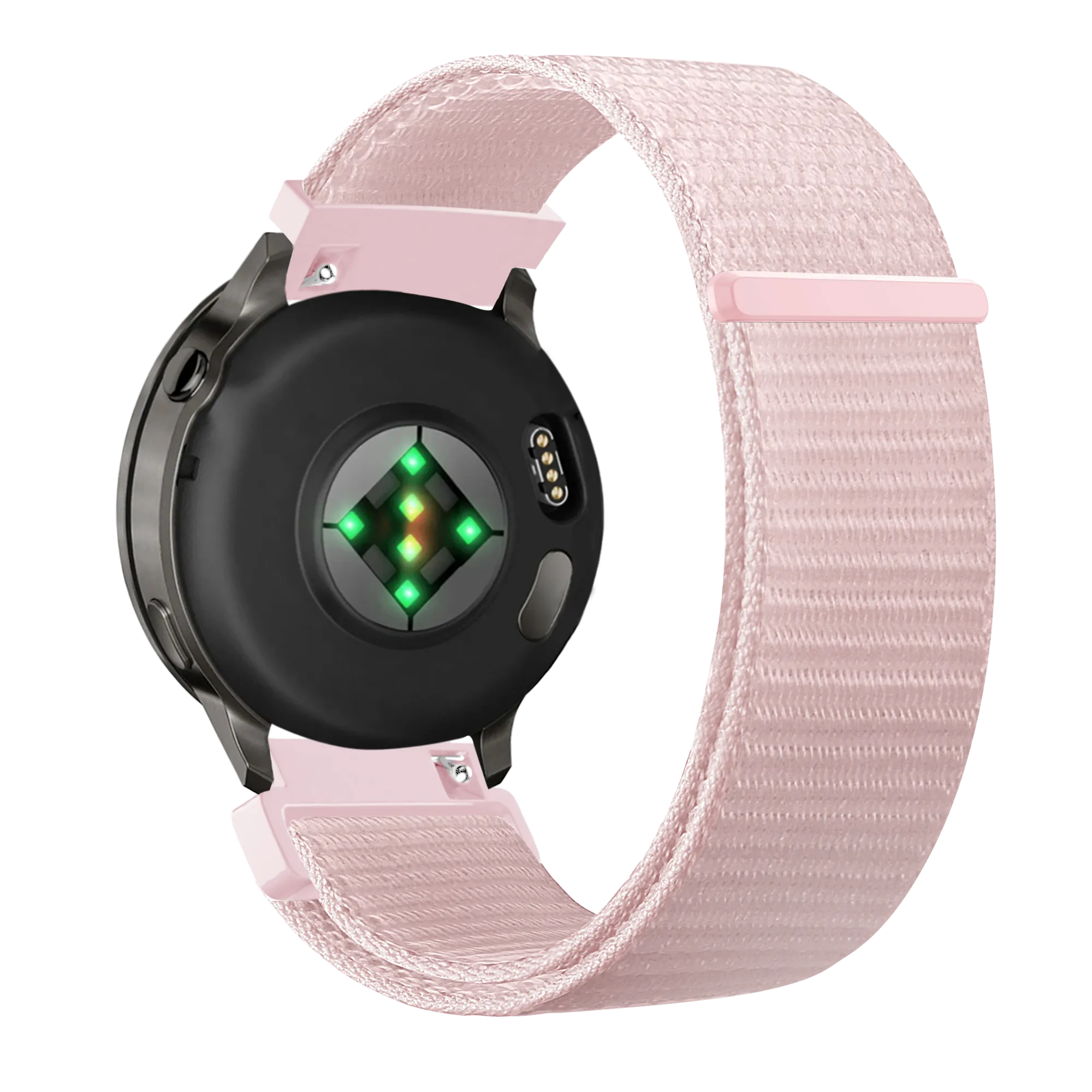 Bandz Garmin Forerunner 265s Nylon Loop Strap (Light Pink)