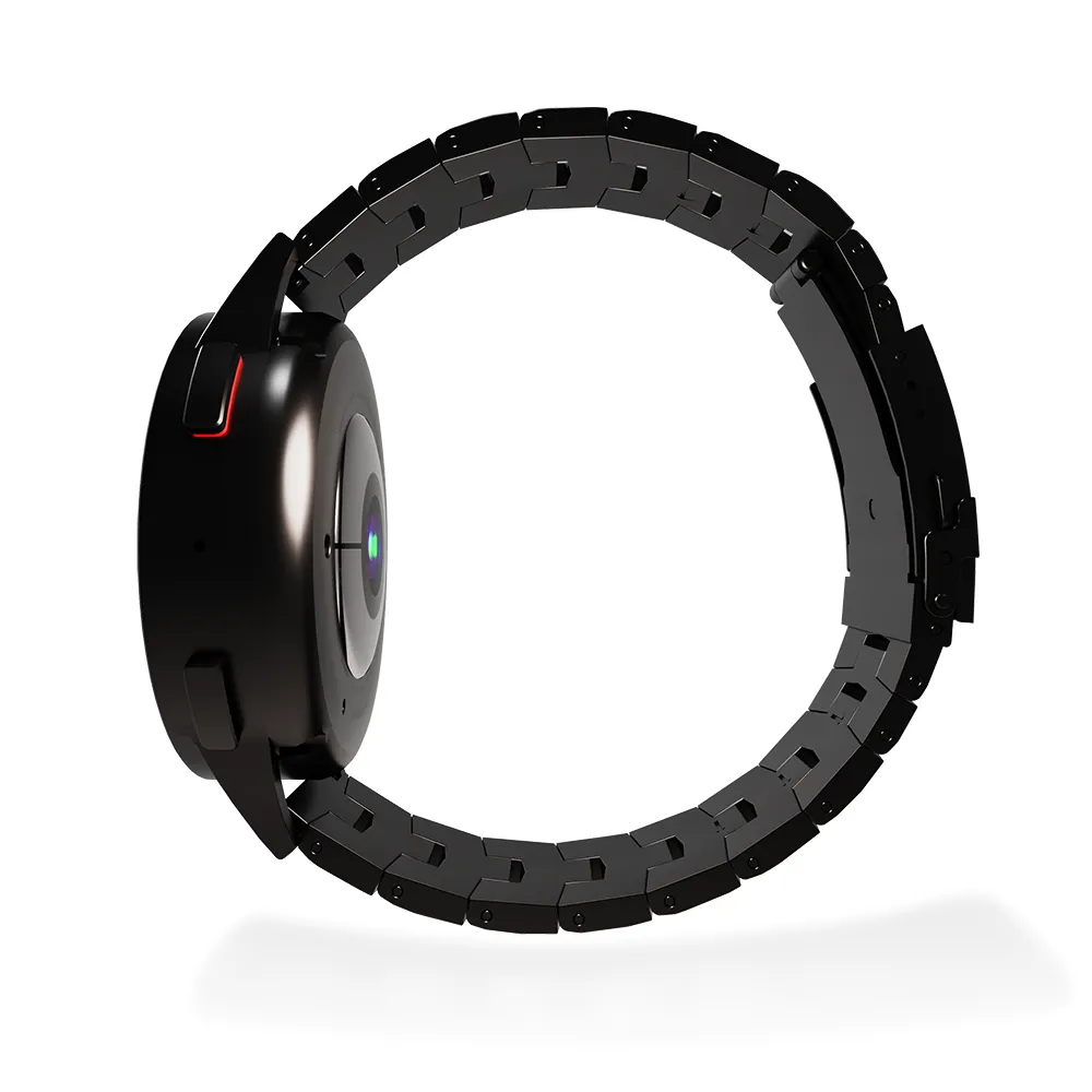 Coros Apex 46mm titanium grain band (zwart)