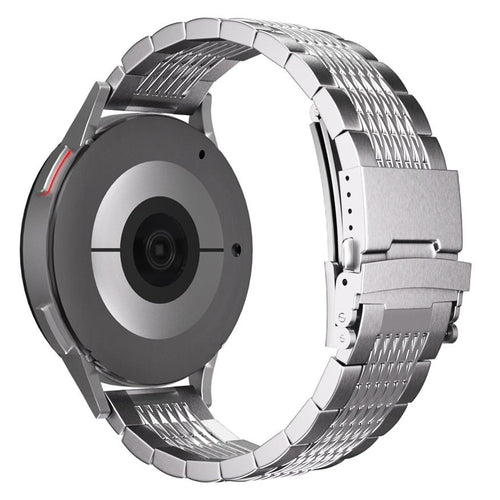 Huawei Watch GT 6 - 46mm Premium Steel Link Strap (Silver)