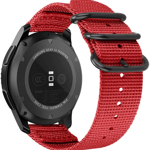 OnePlus Watch 3 - 46mm nylon gesp bandje (rood)