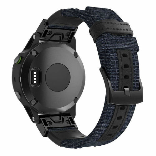 Garmin Instinct 2 Nylon Hybrid Strap (Blue)