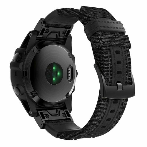 Garmin Quatix 8 Pro - 47mm nylon hybrid bandje (zwart)
