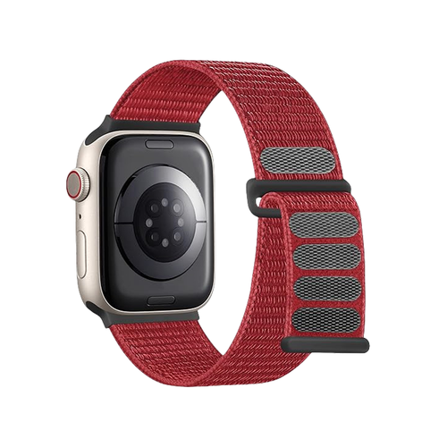 Apple Watch Ultra nylon loop bandje (rood)