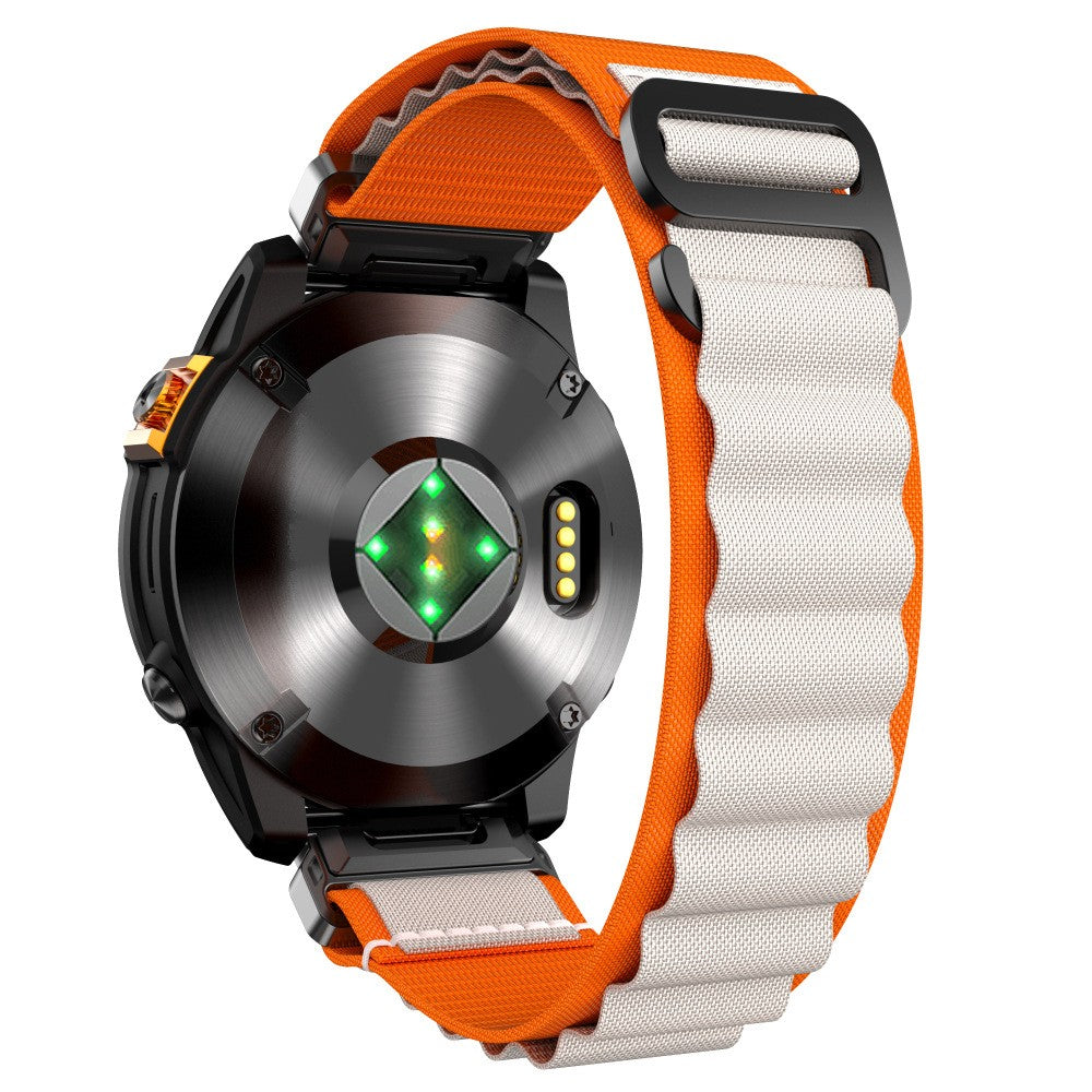 Garmin Fenix 6 Alpine nylon bandje (oranje/beige)