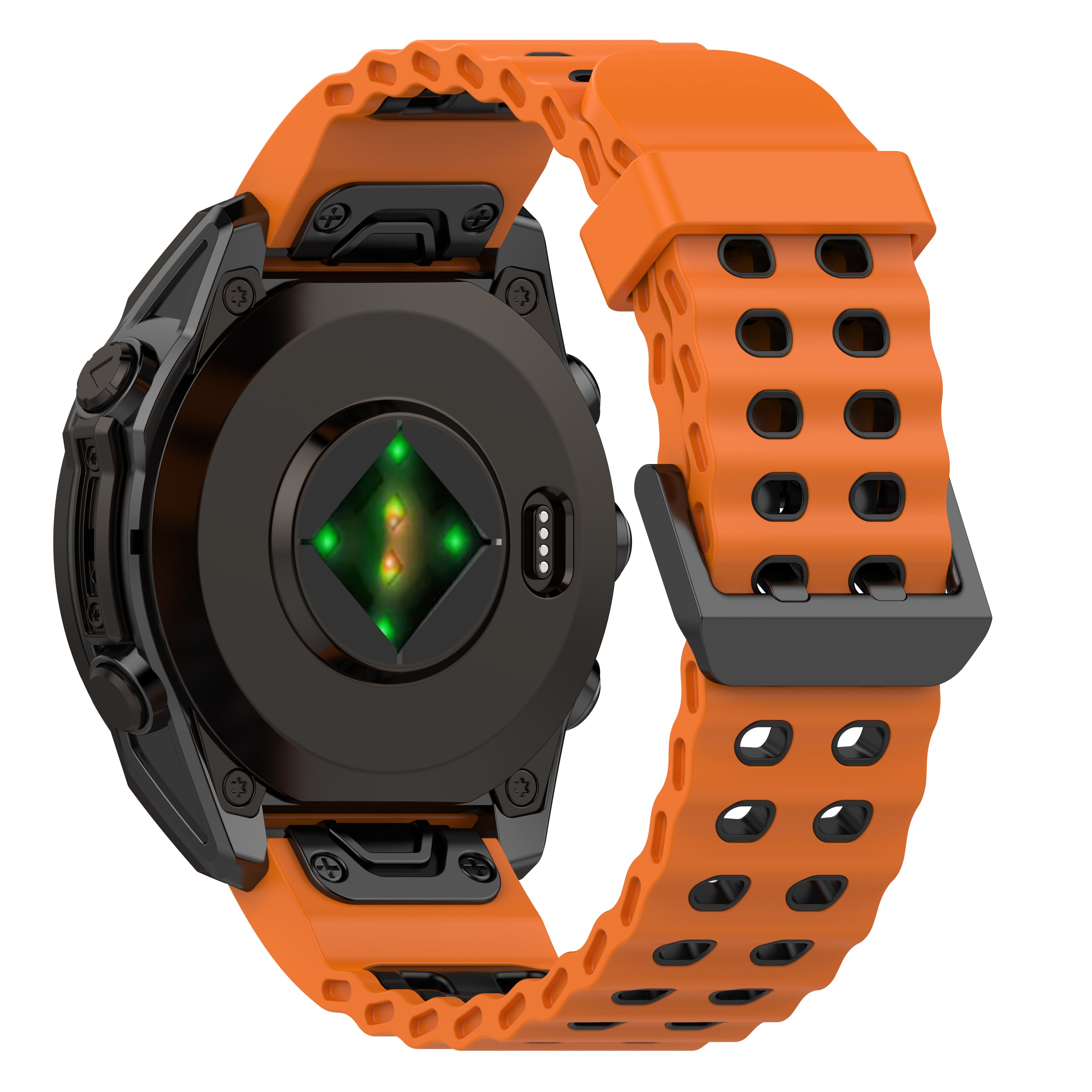 Garmin Fenix 8 Pro - 51mm Wave Sport Strap (Orange/Black)