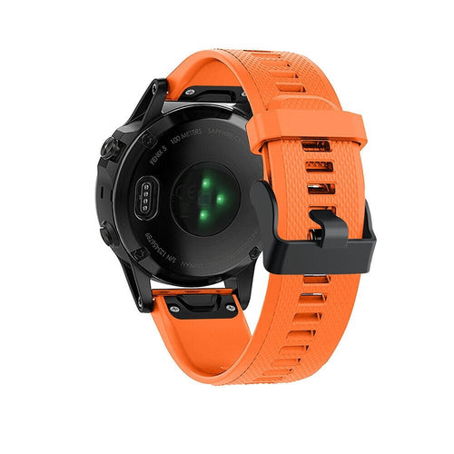 Garmin Quatix 8 Pro - 47mm Silicone Strap (Orange)