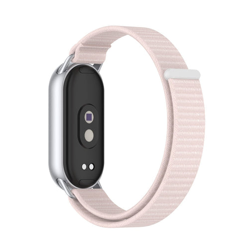 Xiaomi Smart Band 10 modern nylon band (lichtroze)