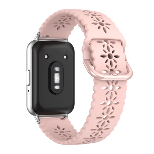 Samsung Galaxy Fit 3 siliconen bandje met patroon (roze)