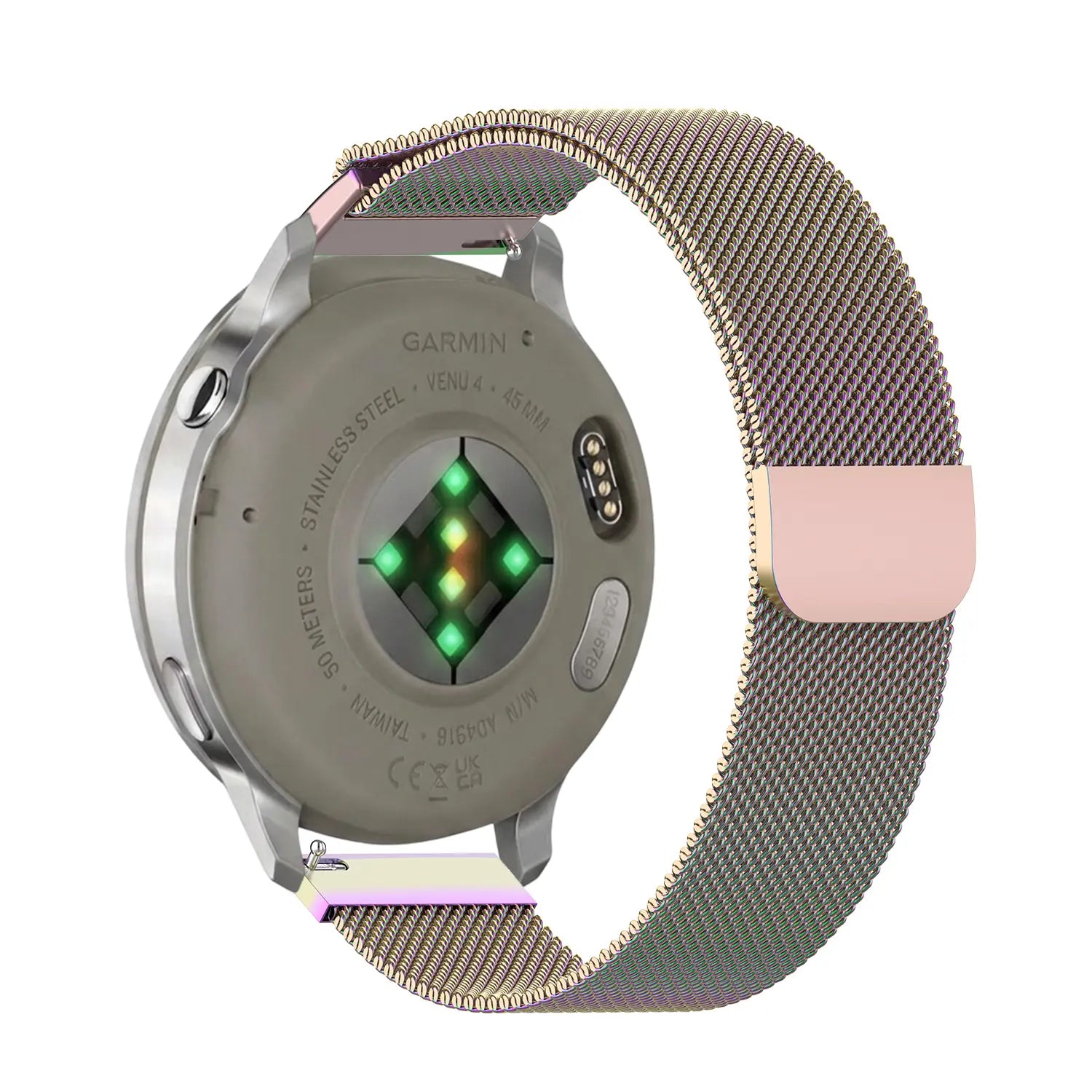 Garmin Forerunner 170 Milanese band (regenboog)