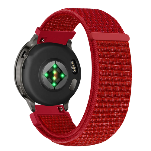 Bandz Garmin Vivomove Style Nylon Loop Strap (Red)