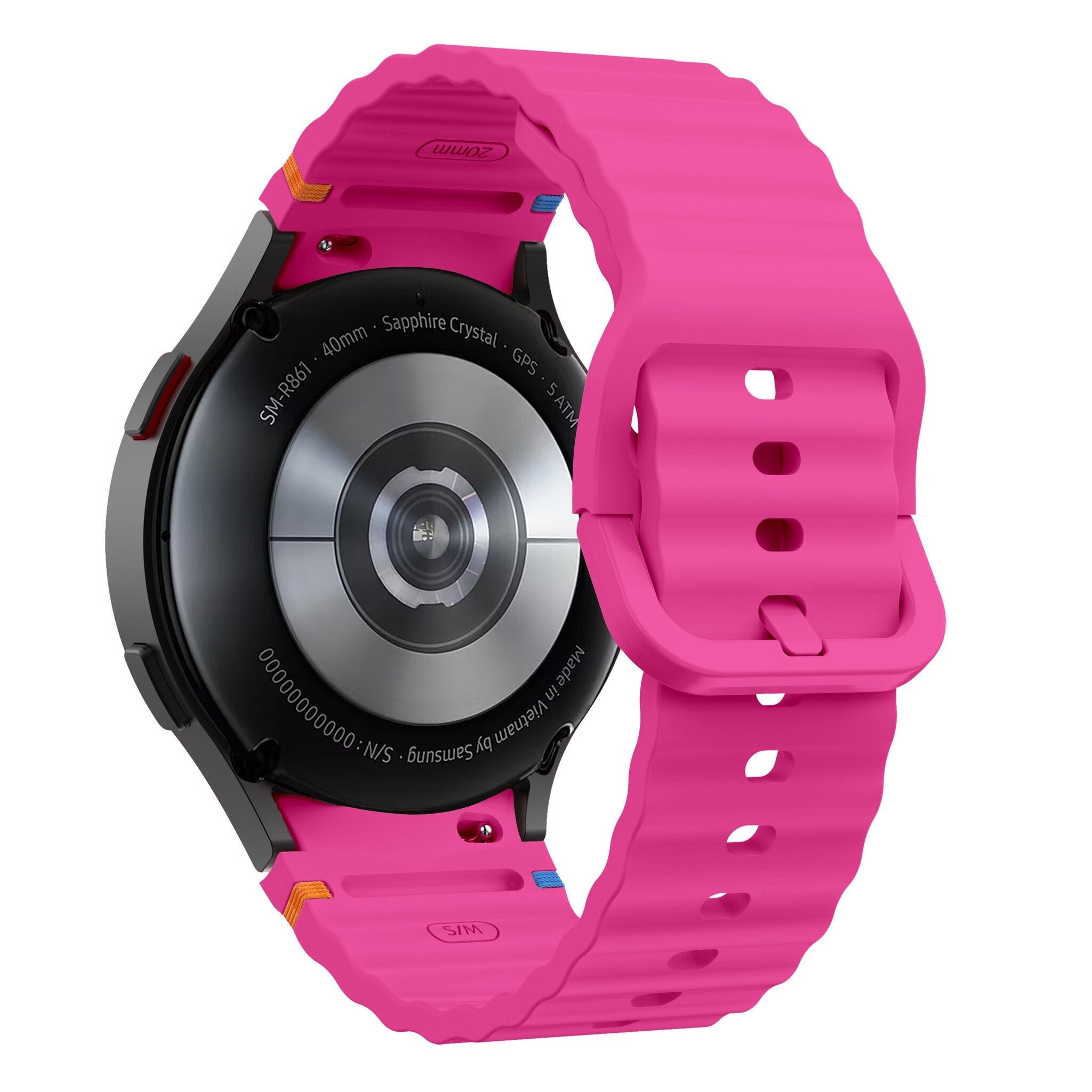 Samsung Galaxy Watch 7 - 44mm Wave bandje (knalroze)