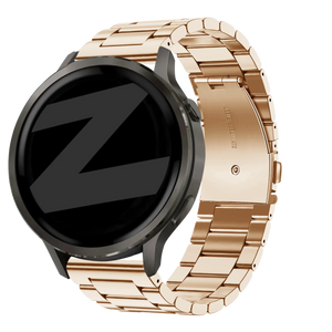 Bandz Garmin Forerunner 70 Steel Strap 'Classic' (Rose Gold)