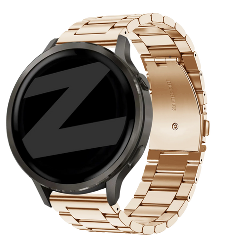 Bandz Garmin Forerunner 70 Steel Strap 'Classic' (Rose Gold)
