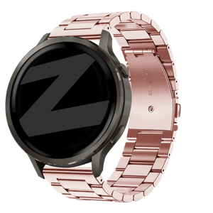 Bandz Garmin Forerunner 70 Steel Strap 'Classic' (Pink)