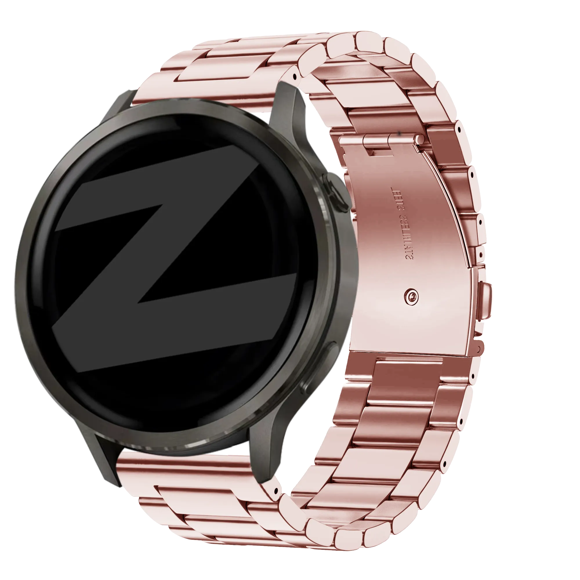 Bandz Garmin Forerunner 70 stalen band 'Classic' (roze)