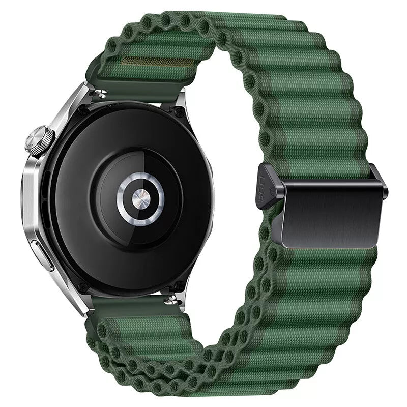Amazfit Balance 2 outdoor nylon bandje (donkergroen)
