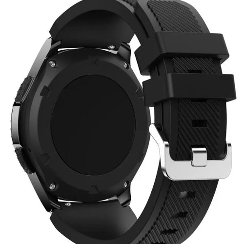 Fossil Gen 4 Explorist (HR) siliconen bandje (zwart)