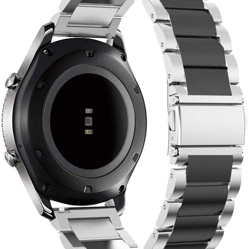Garmin Vivomove HR stalen band (zilver/zwart)