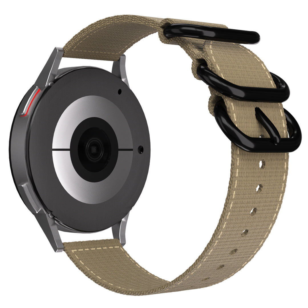 Huawei Watch GT 4 - 46mm nylon gesp bandje (khaki)