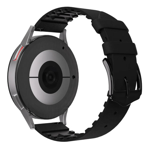 Huawei Watch GT 3 Pro 43mm siliconen / leren bandje (zwart)