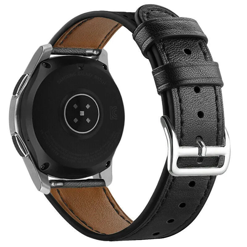 Amazfit GTR Mini modern leren band (strak zwart)