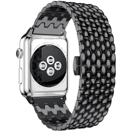schwarzes-drachearmband-apple-watch