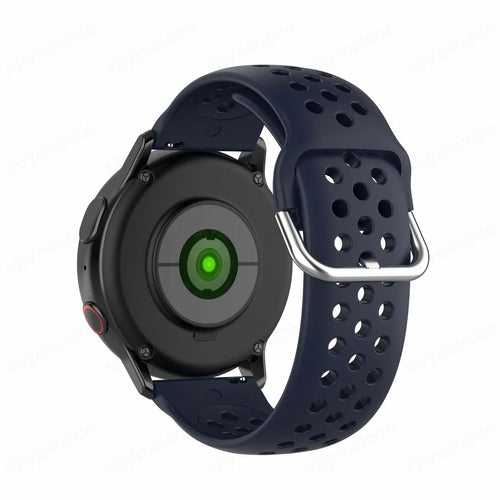 Coros Pace 4 siliconen band met gaatjes (donkerblauw)