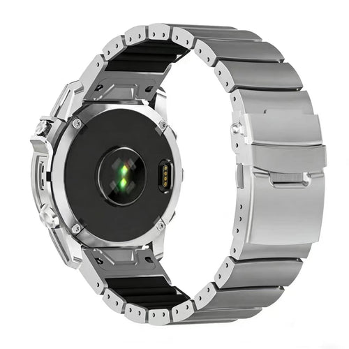 Garmin Fenix 6x Titanium Hybrid Strap (Silver)