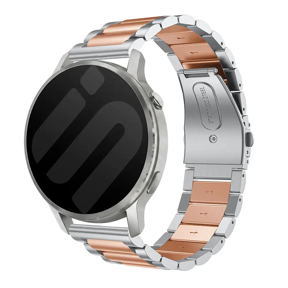Garmin Forerunner 70 stalen band (zilver/rosé goud)