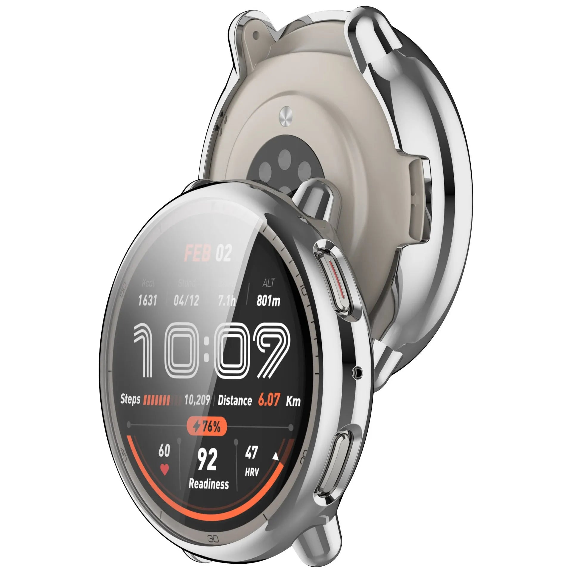 Amazfit Active 2 TPU case (zilver)
