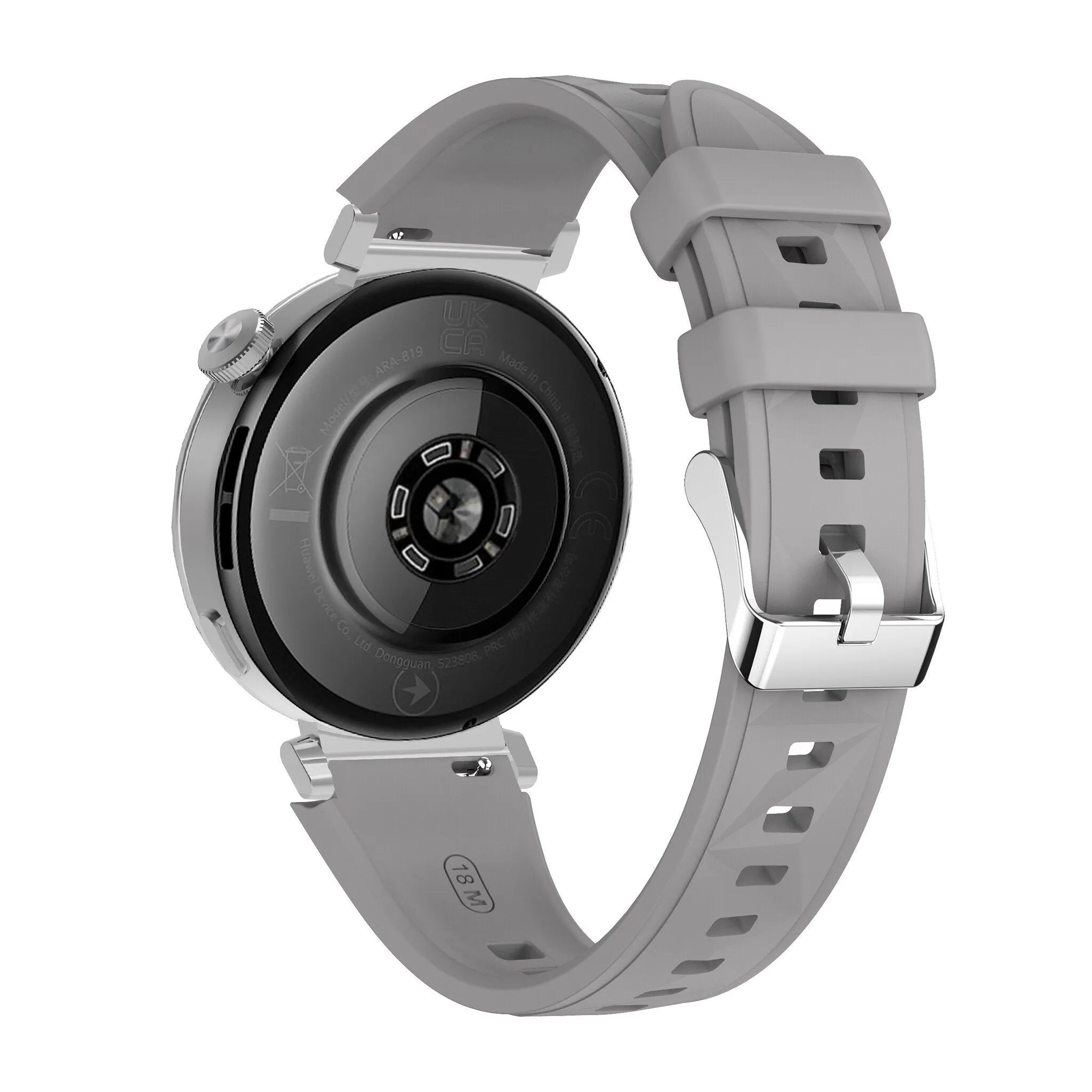 OnePlus Watch 3 - 43mm premium silicone band (donkergrijs)