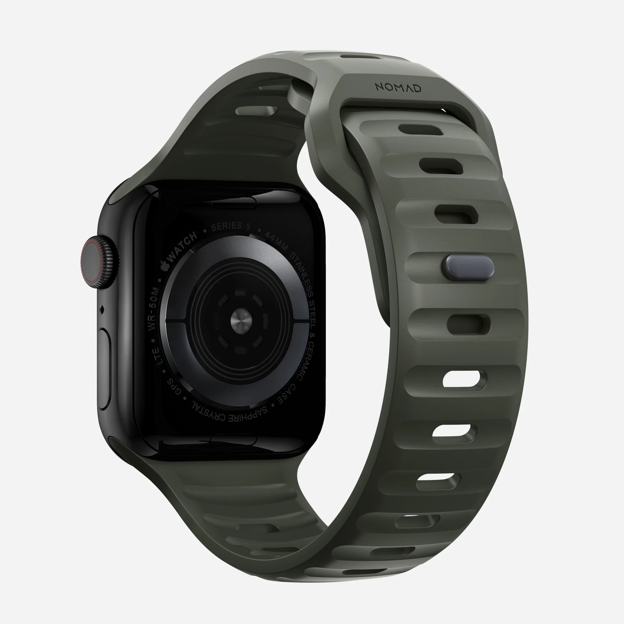Nomad Sport Apple Watch siliconen bandje (ash green)