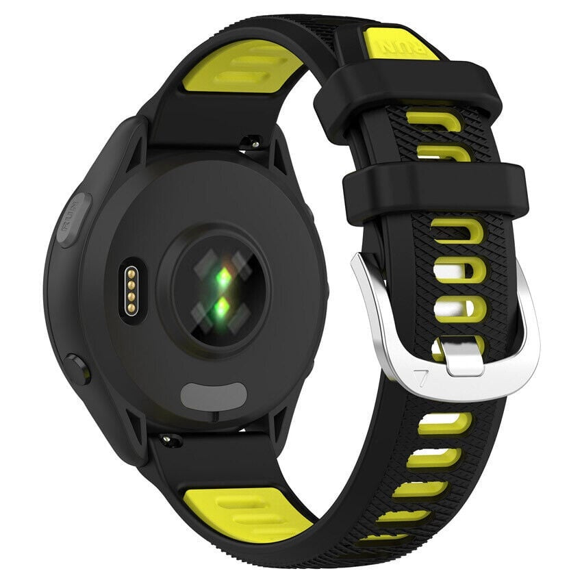 Coros Apex 4 - 42mm sport gesp bandje (zwart/geel)