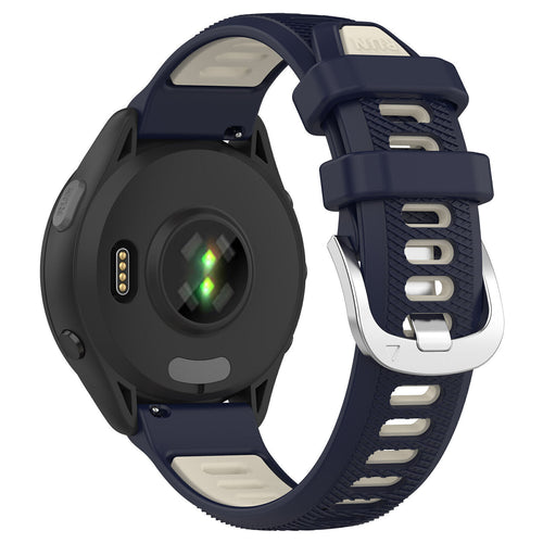Garmin Forerunner 570 - 47mm sport gesp bandje (donkerblauw/beige)