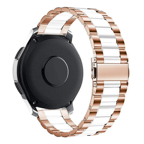 Coros Apex 42mm stalen band (rosé goud/wit)