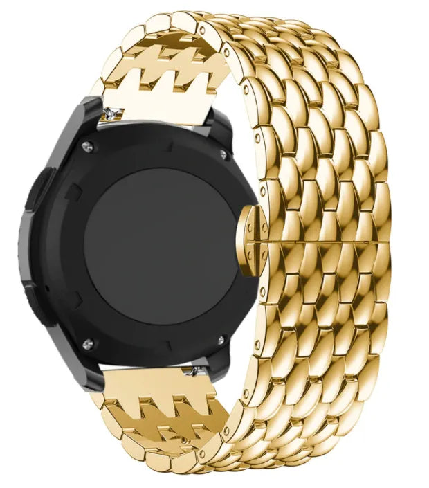 Coros Apex 2 stalen draak bandje (goud)