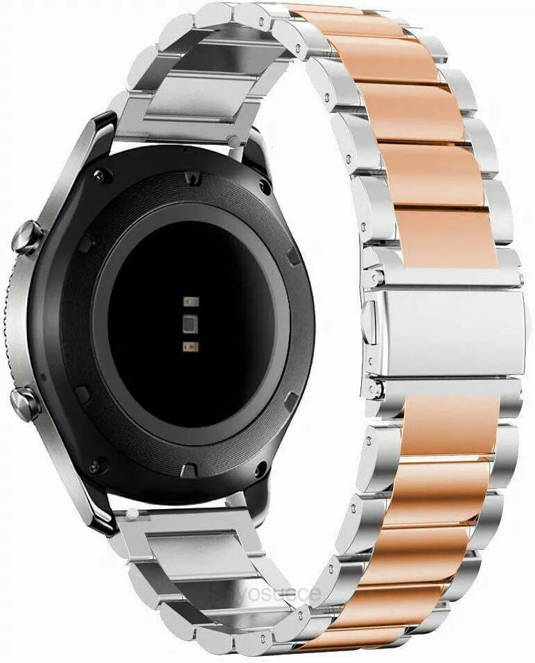Amazfit GTR 2 stalen band (zilver/rosé goud)