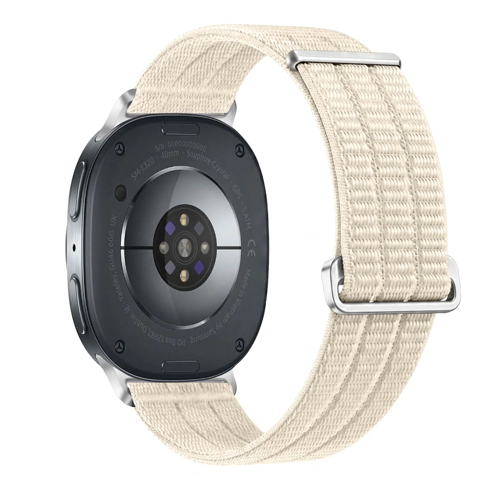 Samsung Galaxy Watch 8 - 44mm nylon air band (sterrenlicht)