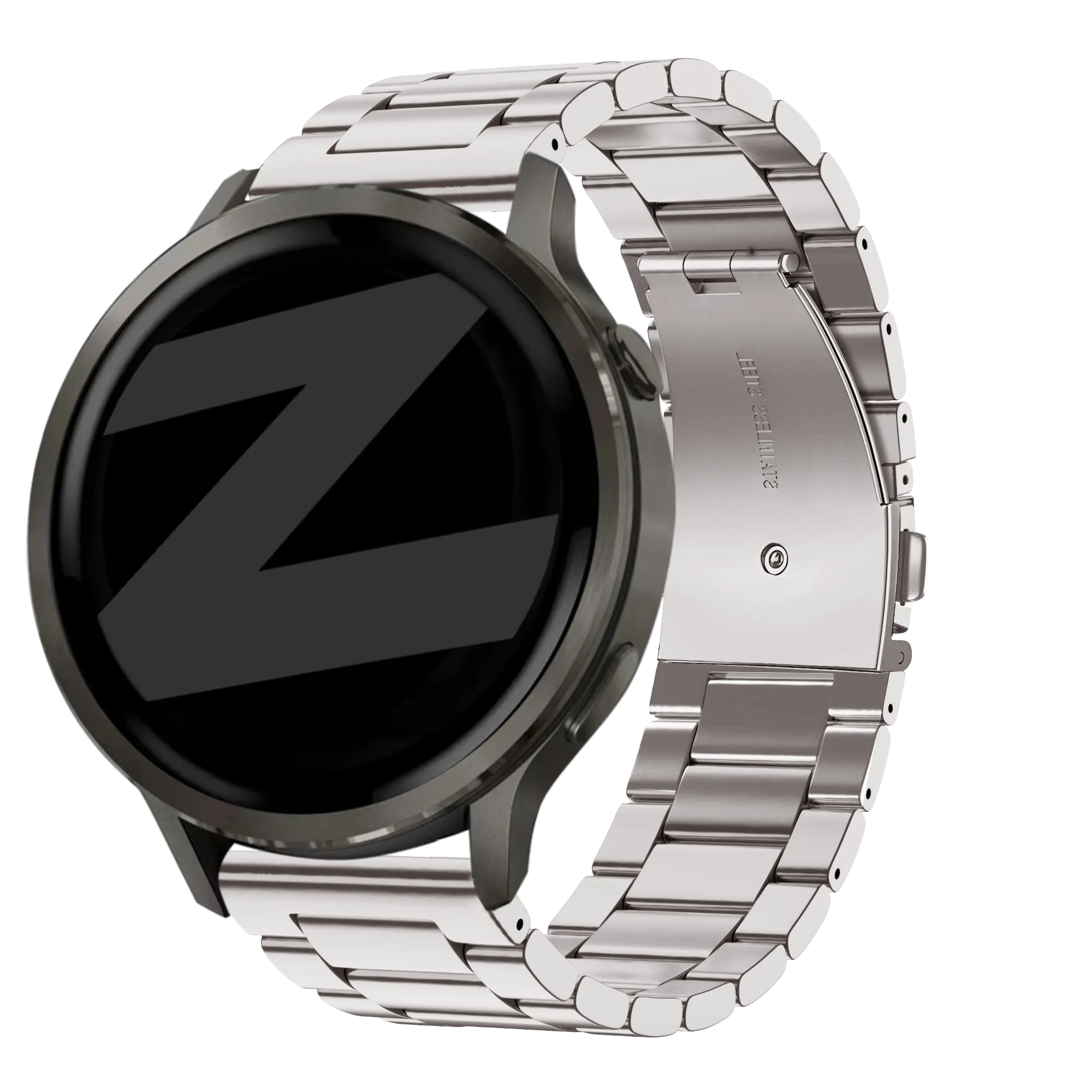 Bandz Garmin Forerunner 265s stalen band 'Classic' (sterrenlicht)