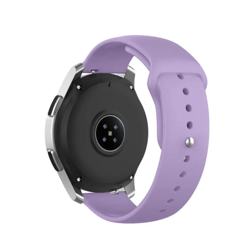 Silicone Sport Strap, on a watch, 3/4 rear view