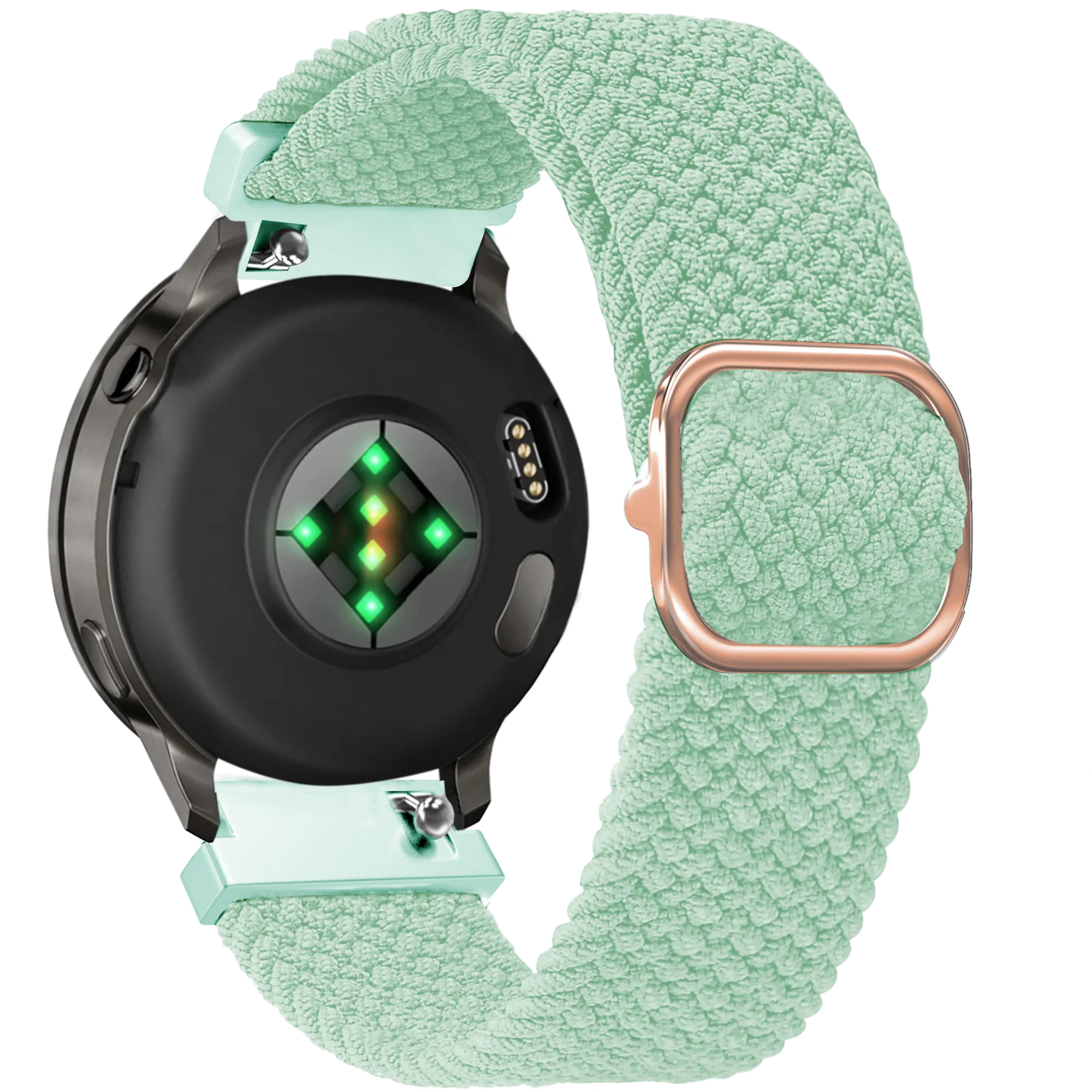 Bandz Garmin Forerunner 265s verstelbare nylon band (turquoise)