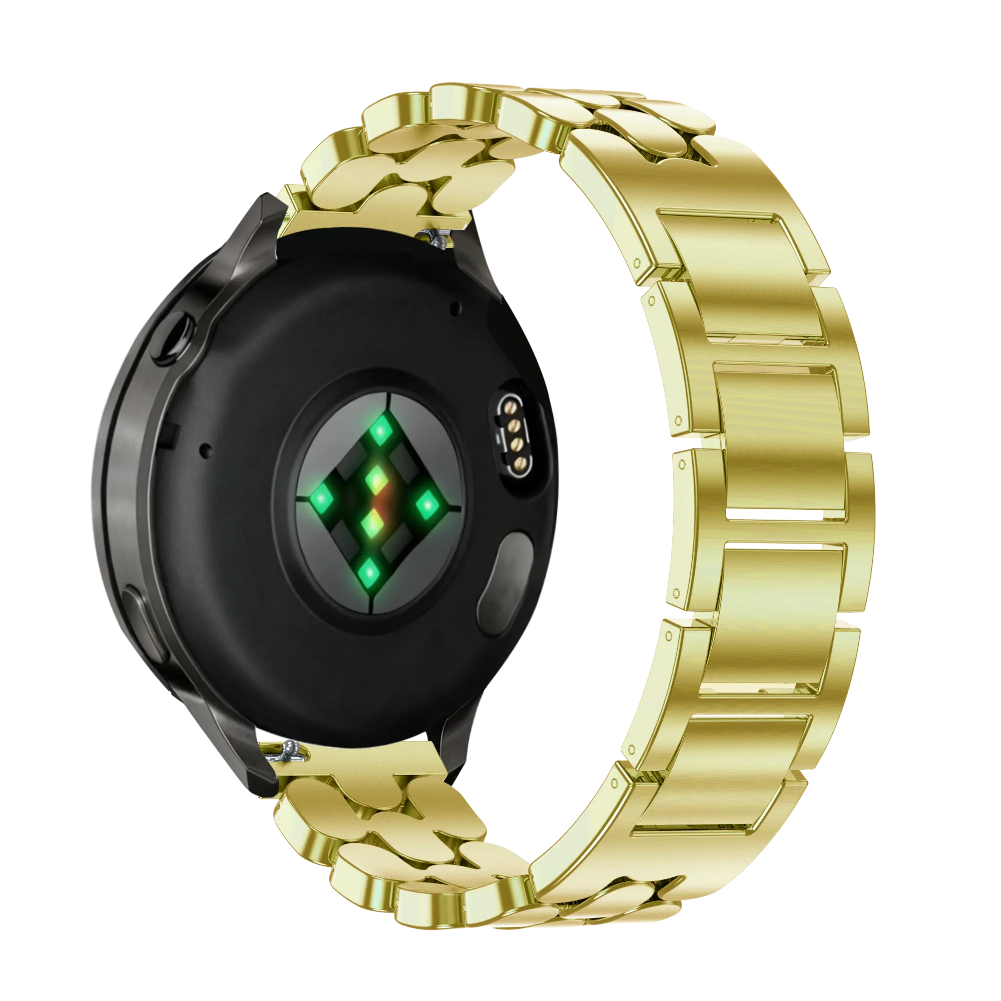 Bandz Garmin Vivomove 3s stalen band 'Oval' (goud)