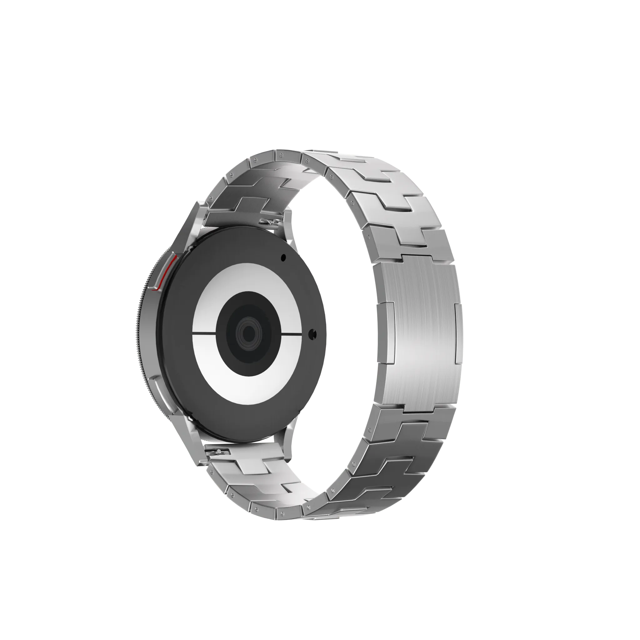 Suunto 9 Peak Pro titanium grain band (platte sluiting) (zilver)
