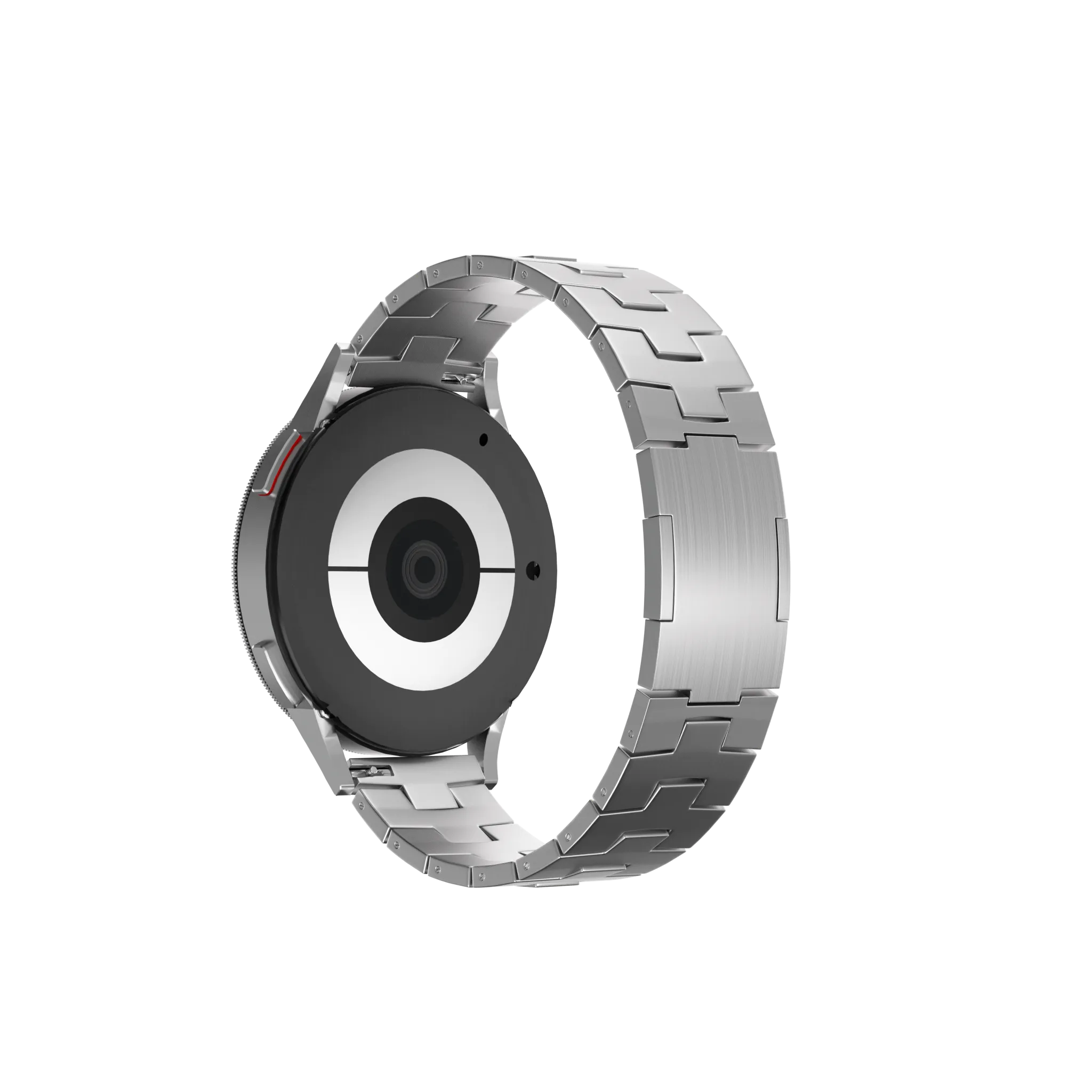 Amazfit Bip 6 titanium grain band (platte sluiting) (zilver)