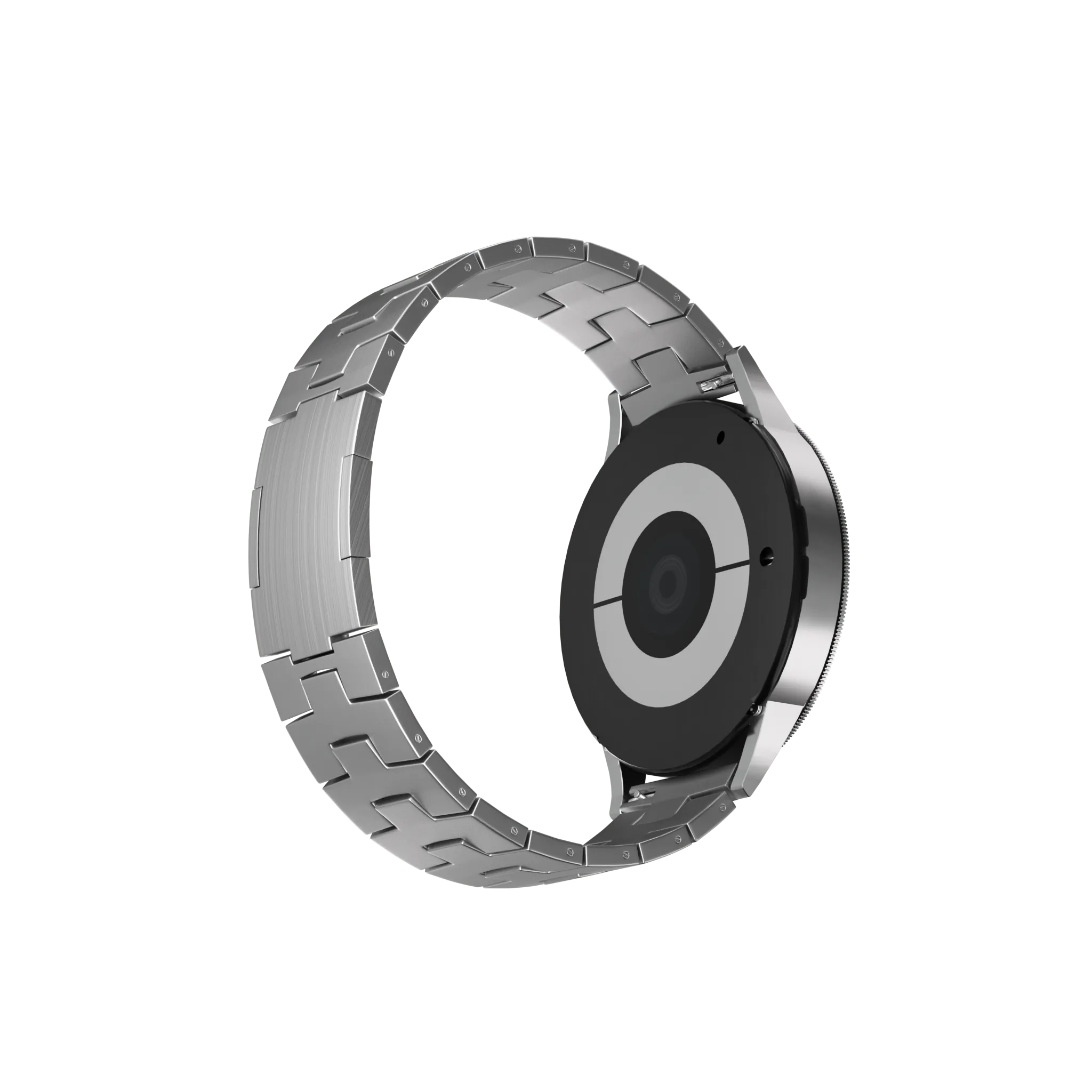 Suunto 9 Peak titanium grain band (platte sluiting) (zilver)