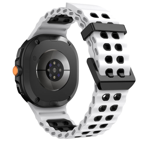 Samsung Galaxy Watch 8 - 40mm Ocean bandje (wit/zwart)