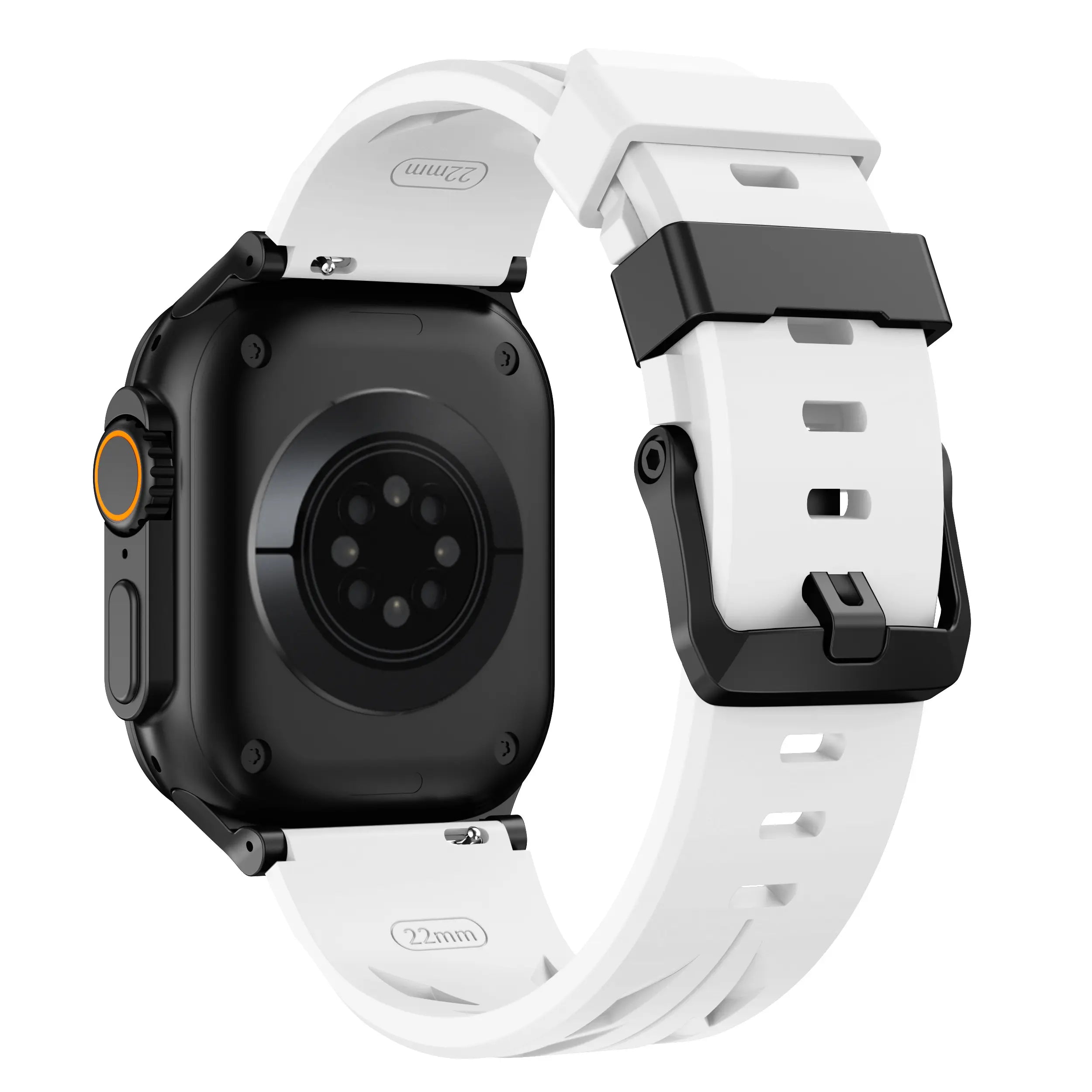 Apple Watch race siliconen band (wit)