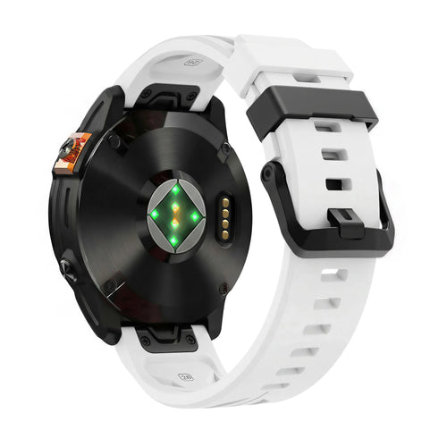 Garmin Quatix 5/6/7 Race Silicone Strap (White)