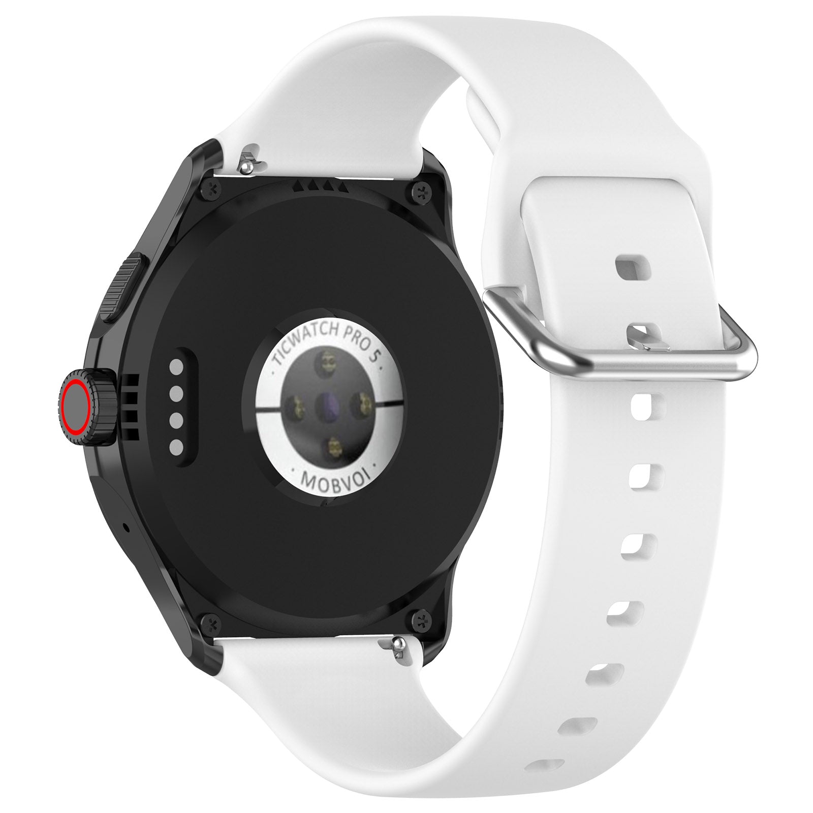 TicWatch Pro 5 Enduro siliconen gesp band (wit)