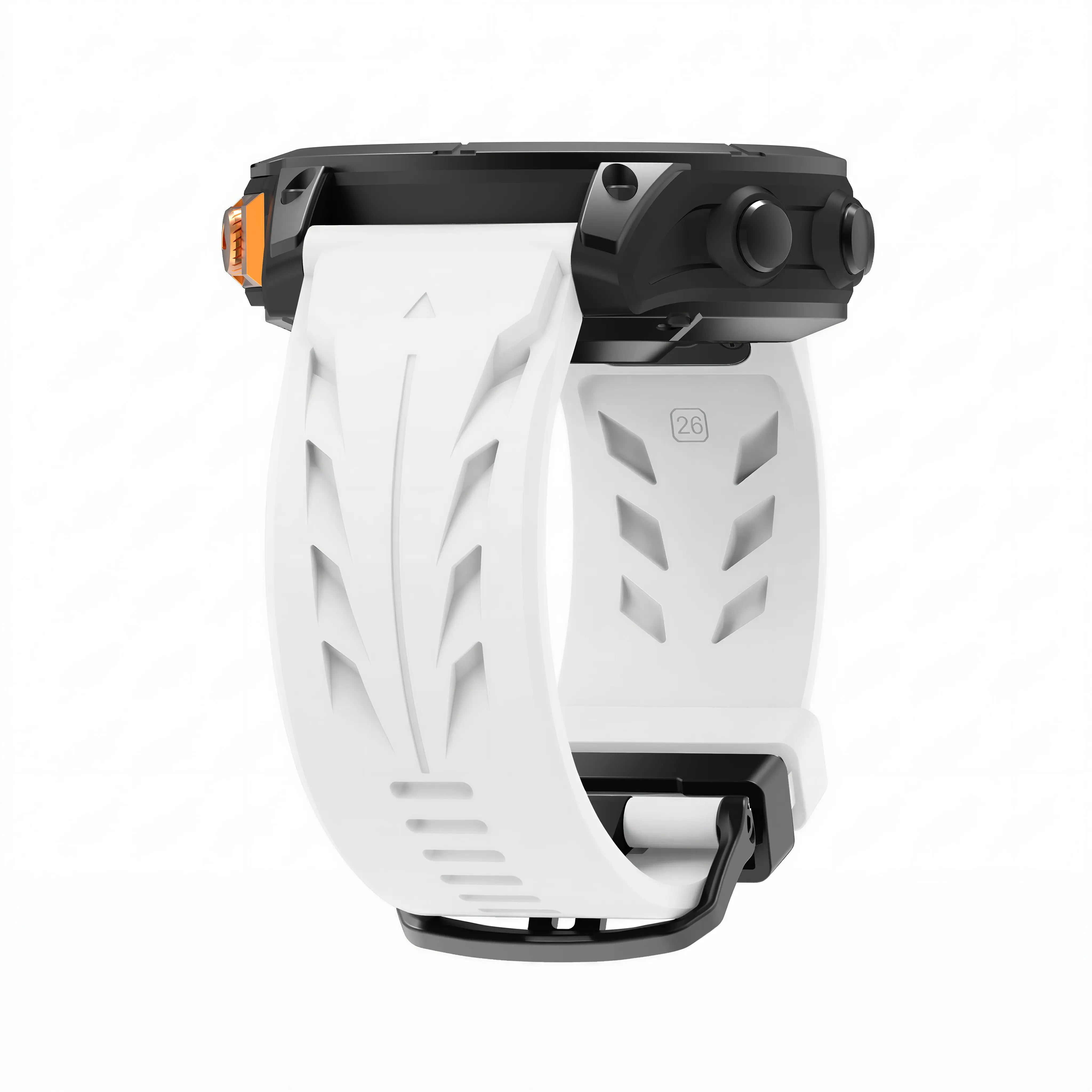 Garmin Quatix 5/6/7 Race Silicone Strap (White)
